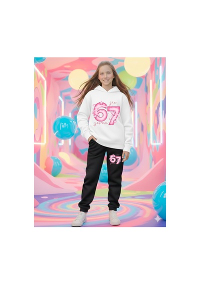 Stil X Sıx Seven Baskılı Kız Çocuk Eşofman Takımı, 67 Tasarımlı Çok Renkli-k1 Stil X Sıx Seven Baskılı Kız Çocuk Eşofman Takımı, 67 Tasarımlı Çok Renkli-k1
