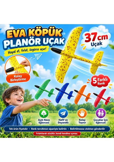 Storeşahin Eva Siyah Başlıklı Uçak 37 Cm Shn0720