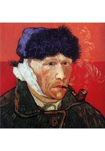 Van Gogh Claude Monet Ve Saksafon Çalan Adam Doğal Taş Bardak Altlığı 4'lü Set - Natural Stone Coasters - Taş Çok Renkli