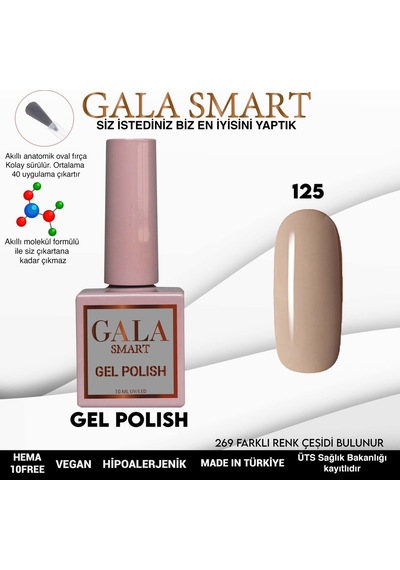 Gala Smart Classic Kalıcı Oje 10 Mle No:125