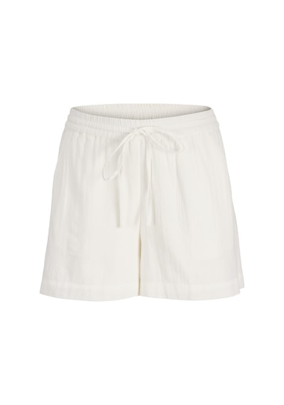 Kadin Bol Kalip Baglama Detayli Sort - Kia - 12290712 Blanc De Blanc