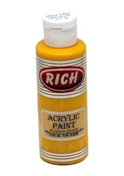 Akrilik Boya 120cc Altın Sarı 116 0,15 L