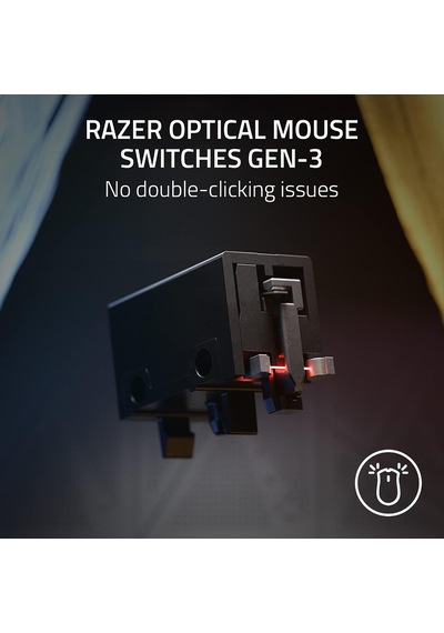 Deathadder V3 - Ergonomik Esports Fare 59 G Hafif Tasarım, Ergonomik Şekil, 30k Optik Sensör, Optik Fare Anahtarı Gen-3, 8000hz Hyperpolling Teknolojisi, Speedflex Kablo Siyah DeathAdder V2