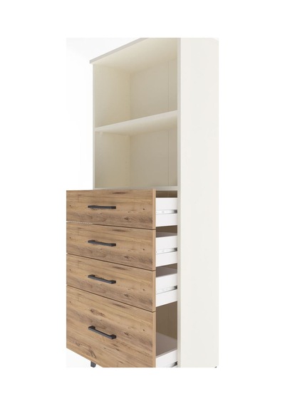 Arges Dolap 2 Raflı 4 Çekmeceli 60x30x163 Aytaşı-çam Aytaşı