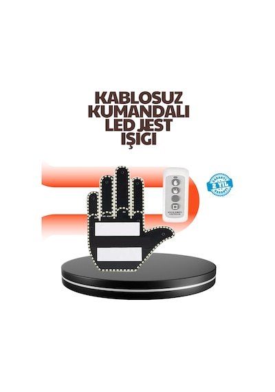 Araç İçin Eğlenceli Led El İşareti Işığı Çok Renkli