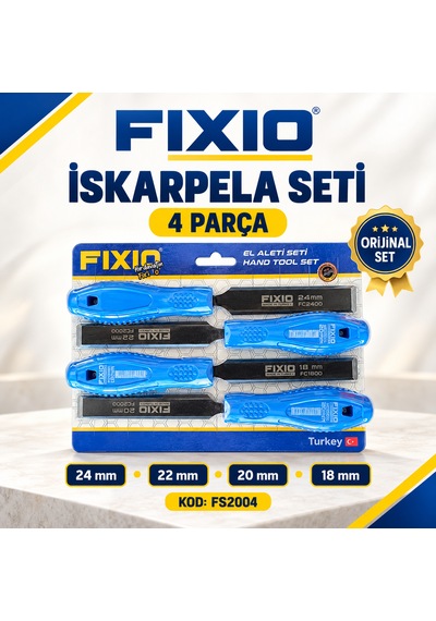 Dört Parça İskarpela Seti 18mm- 20mm-22mm- 24mm Kod :fs2004