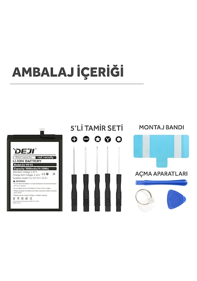 Deji Vivo Y21 - Y21S - Y33S (4G) Uyumlu Batarya B-S1