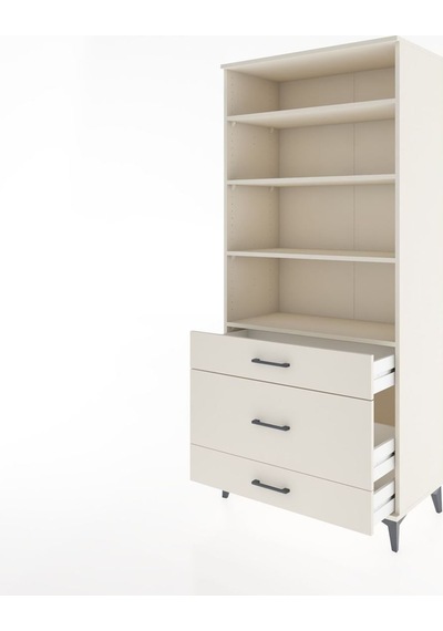 Hyperion Dolap 4 Raflı 3 Çekmeceli 88x44x195 Aytaşı-aytaşı Aytaşı