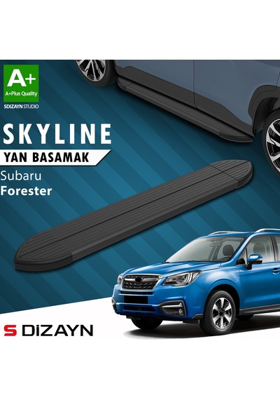 S-dizayn Subaru Forester 4 Skyline Siyah Yan Basamak 183 Cm 2012-2019 A+ Kalite