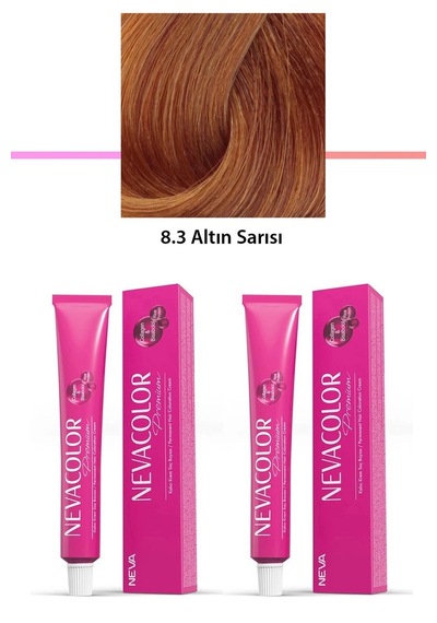 Hubrendy Tedarik 2 Li Set Premium 8.3 Altın Sarısı - Kalıcı Krem Saç Boyası 2 X 50 G Tüp