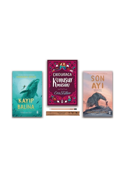 Genç Timaş Son Ayı - Kayıp Balina - Çikolataca Konuşurmusun Set 3 Kitap