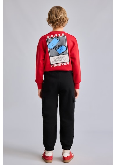 Defacto Kargo Fit Kalın Kumaş Lastikli Paça Pantolon Erkek Çocuk I0116a826wnbk81 Siyah-bk81
