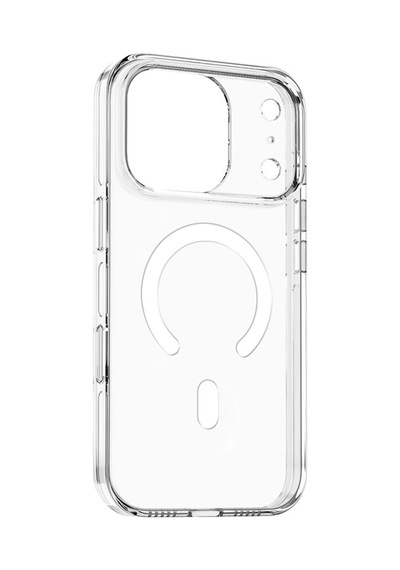 iPhone Uyumlu 17 Pro Kılıf M-safe Şarj Özellikli Kamera Korumalı Effx Kripto Kapak - Şeffaf Şeffaf