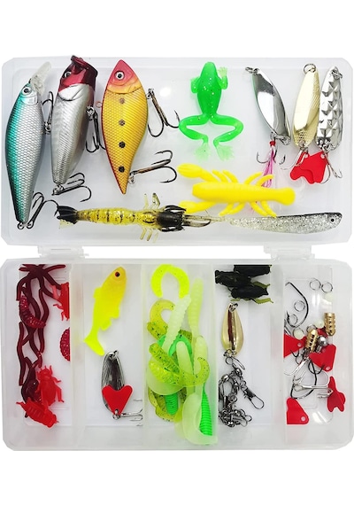 Valkyrie 78 Parça Rapala Jig Sahte Olta Yem Ve Aksesuar Seti Tatlı Ve Tuzlu Su Uyumlu