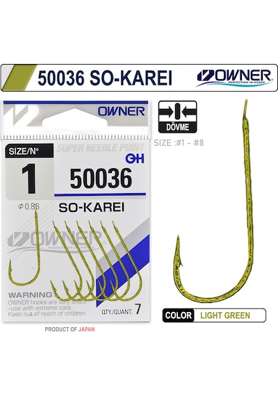 Owner 50036 So- Karei Light Green İğne