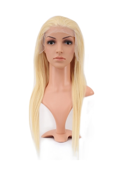 Gerçek Front Lace Düz Platin Tül Peruk - 60-65cm