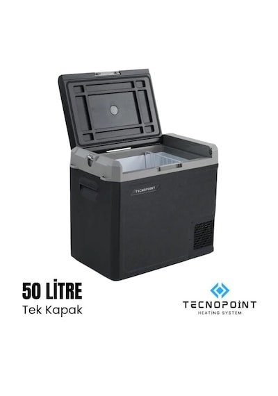 Tecnopoınt 50 Litre Tek Kapaklı Kompresörlü Araç Buzdolabı 12/24v