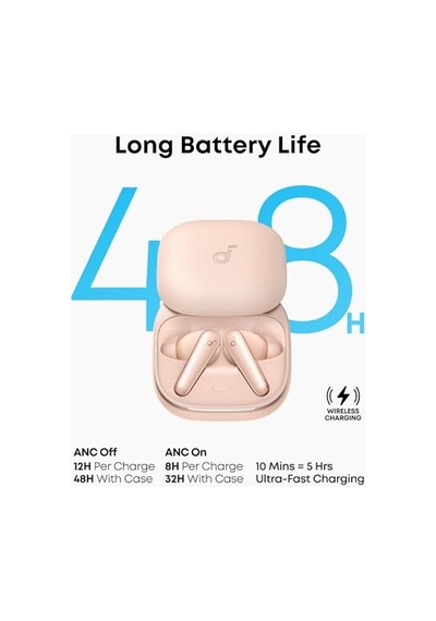 Anker Soundcore Liberty 5 Kulak İçi Bluetooth Kulaklık, Gerçek Zamanlı Gürültü Engelleme, 2 Kat Daha Güçlü Se