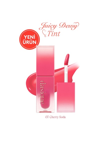 Dasique Yoğun Parlaklık Ve Canlı Renkler Sunan Kalıcı Tint Juicy Dewy Tint 07 Cherry Soda 07 Cherry Soda