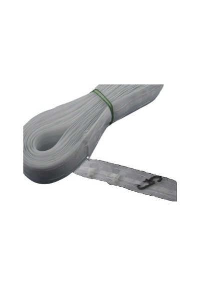 Perde Ekstraforu Perde Büzgü Şeridi Büzgülü Pile (25 Mm) 5 Metre