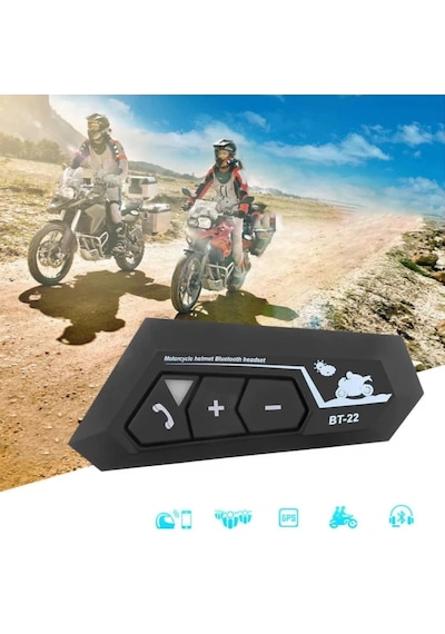 Vothoon Bt22 Kask Kulaklık Bluetooth Motosiklet Kulaklık 5.0 Bluetooth Interkom Motorsiklet Kulaklık