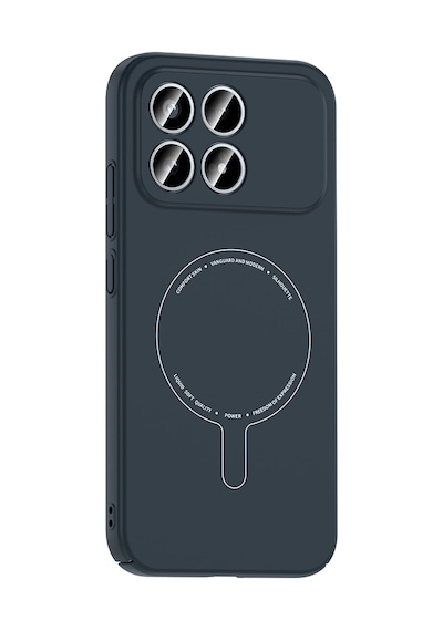 Maks Technology Poco F8 Pro Kılıf M-safe Şarj Özellikli Kamera Korumalı Mkst Elio Sert Pc Kapak - Lacivert
