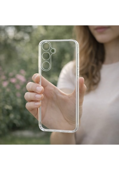 Samsung Uyumlu Galaxy A35 A55 5g Kılıf Şeffaf Kamera Korumalı 3d