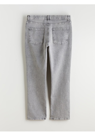 Lcw Jeans Gri Mom Fit Kadın Jean Pantolon