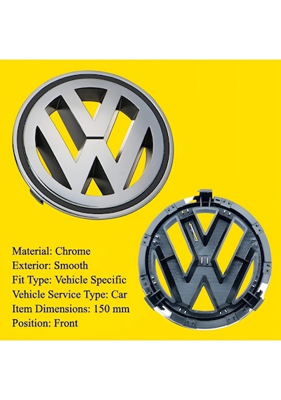 Tiguan Ön Panjur Izgara Arması Logo Amblemi 2008 2009 2010 2011 Modeller İçin