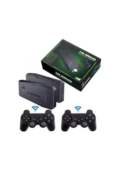 Zhltools 20000 Oyunlu 2.4g Kablosuz Çift Kol Retro i Game Stick Taşınabilir Mini Oyun Çubuğu