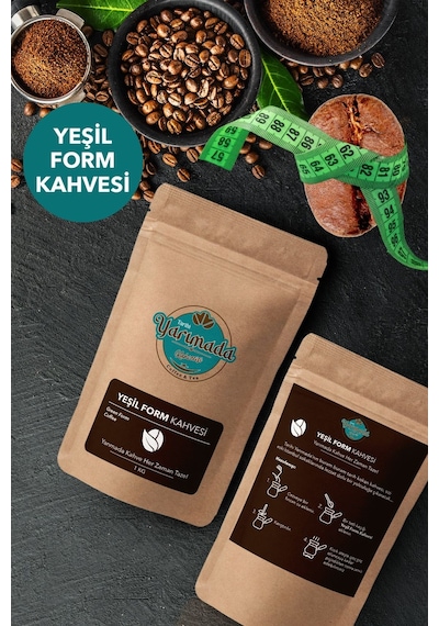 Tarihi Yarımada Kahvecisi Taze Çekilmiş Orta Kavrulmuş ve Öğütülmüş Yeşil Form Türk Kahvesi 1 KG