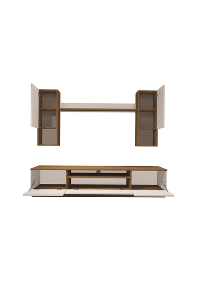 Decoraktiv Trendstyle 5da Mdf Tv Ünitesi Tv Sehpası - Pera Beyaz Meşe - Beyaz