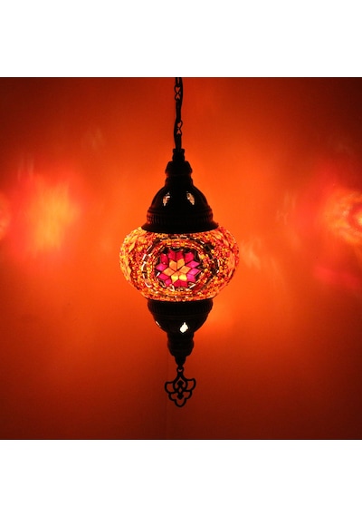 Dekoratif MOZAİK GECE LAMBASI DEKORATİF OSMANLI LAMBASI