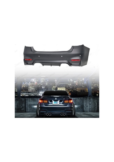 BMW F30 2015-3.SERİ BOYASIZ PLASTİK M3 ARKA TAMPON