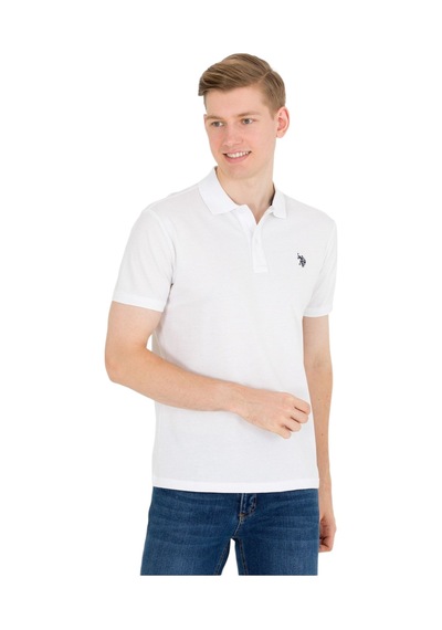 U.S. Polo Assn. Erkek Polo Yaka T-shirt Beyaz