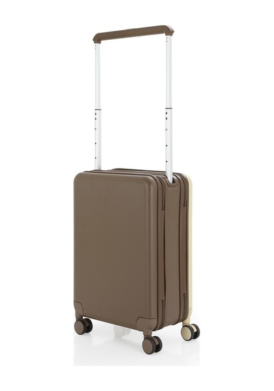 Baggaj V2403 Pc Katlanır Kabin Boy Valiz Yellow/coffe