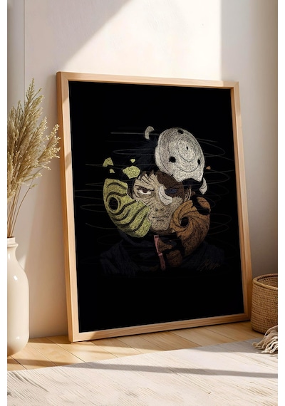 Obito Uchiha Naruto Çerçeveli Tablo Anime Manga - Estetik Poster