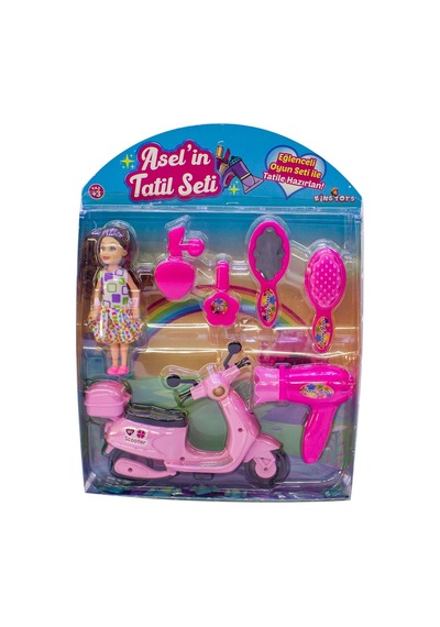 Oyuncak Bebek Aselin Tatil Seti 7 Parça 30 Cm