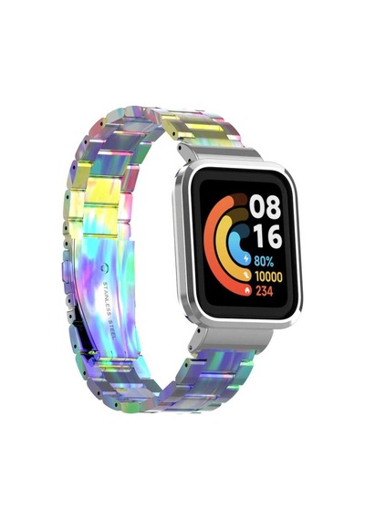 Xiaomi Redmi Watch Mi Watch Lite Uyumlu Krd-60 Metal Kordon-hkm-rose Gold
