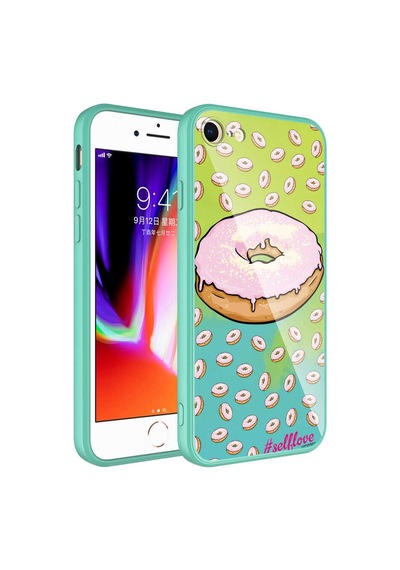 Goocamp Apple iPhone Uyumlu 7 Kılıf Kamera Korumalı Desenli Sert Silikon Epoksi Kapak - No12 NO12