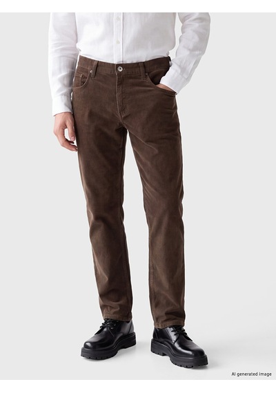 Lcwaıkıkı Classic Kahverengi Regular Fit Kadife Erkek Chino Pantolon