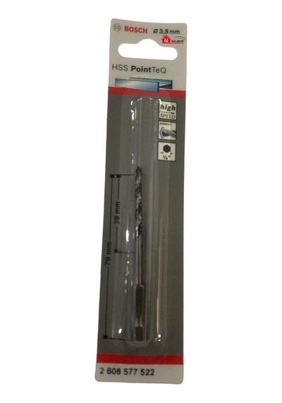 Pointteq Altıgen Şaftlı Hss Matkap Ucu 3,5 Mm