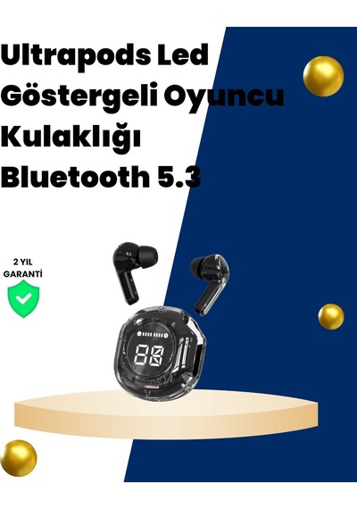 Bluetooth 5.3 Kablosuz Kulaklık 30mm Sürücü Led Ekranlı Mikrofonlu Mh-hs7165-6698