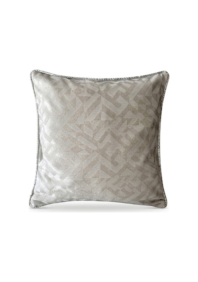 "etnika" Kadife Dokulu Kırlent Kılıfları - 45x45 Kırık Beyaz