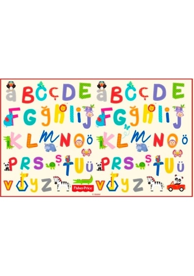 Fisher Price Eğitici Alfabe Halı 100 x 160  CM