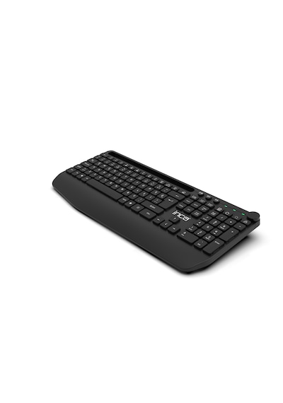 Ibk-272qu Kablosuz Q Ofis Klavye Çoklu Bağlantı Bluetooth 5.0 + 2.4ghz 114 Tuş Tablet Standlı
