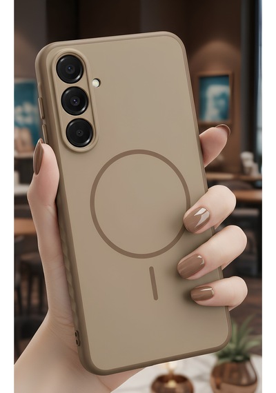 Galaxy A17 İçin Uyumlu M-safe Şarj Özellikli Elde Kaymaz Soft Renkli Kılıf
