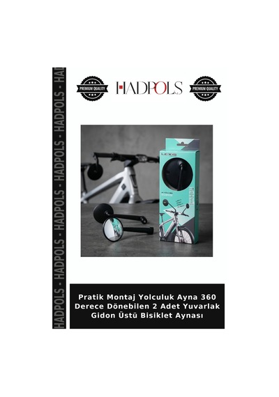 Pratik Montaj Yolculuk Ayna 360 Derece Dönebilen 2 Adet Yuvarlak Gidon Üstü Bisiklet Aynası