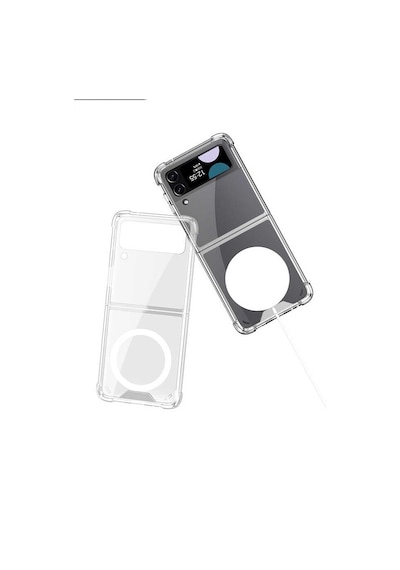 Galaxy Z Flip 3 Kılıf Airbagli Kıpta Anti Shock Magsafe Kılıf