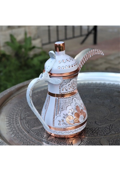 1,2 Mm Kalın Gülçiçek Bakır Mırra Cezve 900 Ml